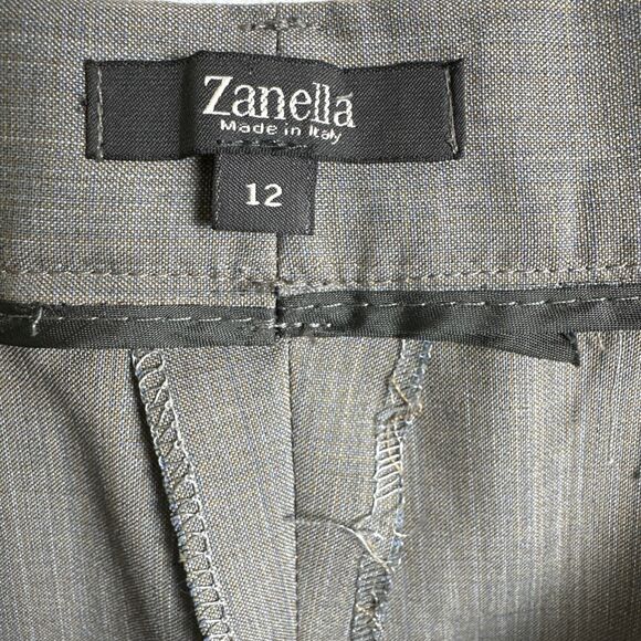 Zanella Women's 100% Virgin Wool High Waist Dress Pants Size 12 Made in Italy - Picture 4 of 14